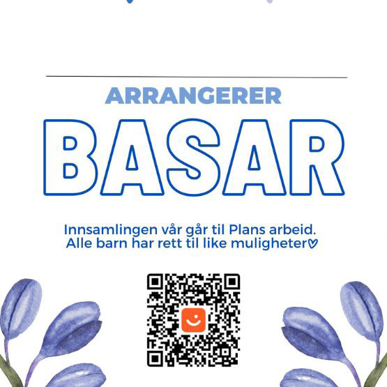 Plakat som kan brukes når man arrangerer basar