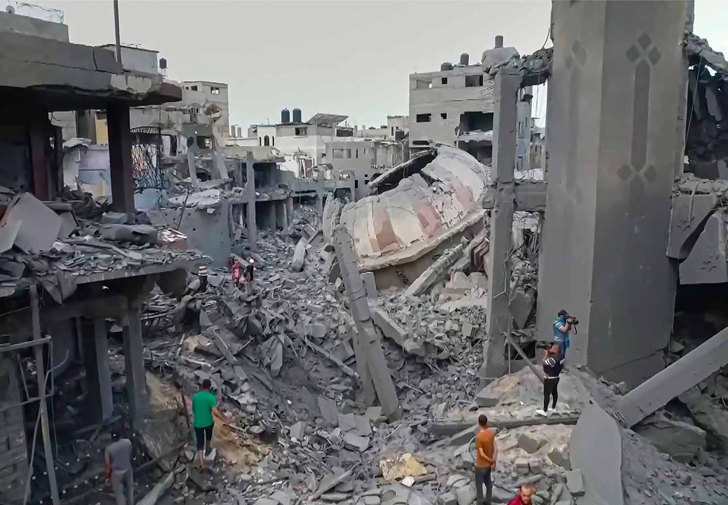 Gaza avbildet etter et luftangrep.