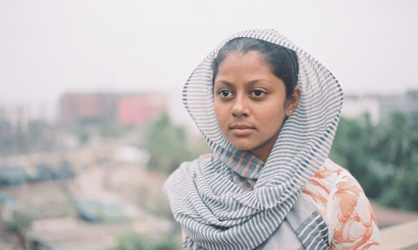 Jente på 14 år fra Bangladesh