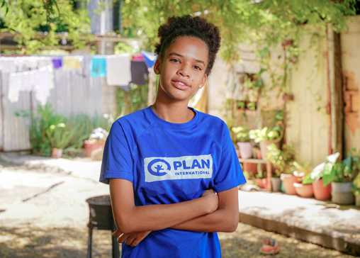 Jente fra Den dominikanske republikk deltar i lederskapssprosjekt