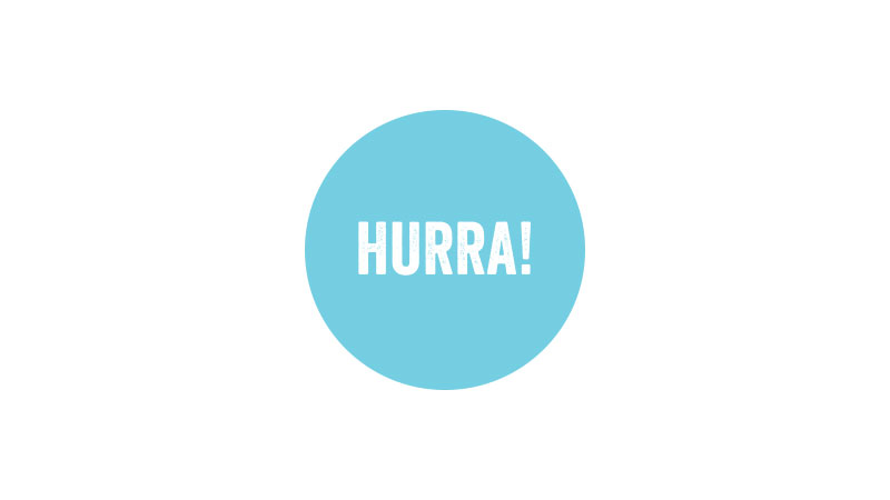 Klistremerke, hurra