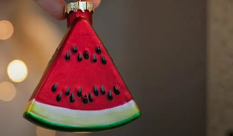 Julekule, vannmelon.