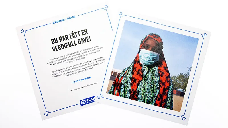 Symbolsk gavekort Jenter i krise