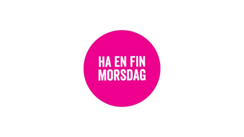Klistremerke, ha en fin morsdag