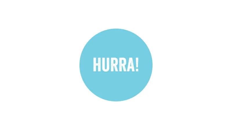 Klistremerke, hurra