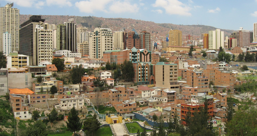 Utsiktsbilde over La Paz