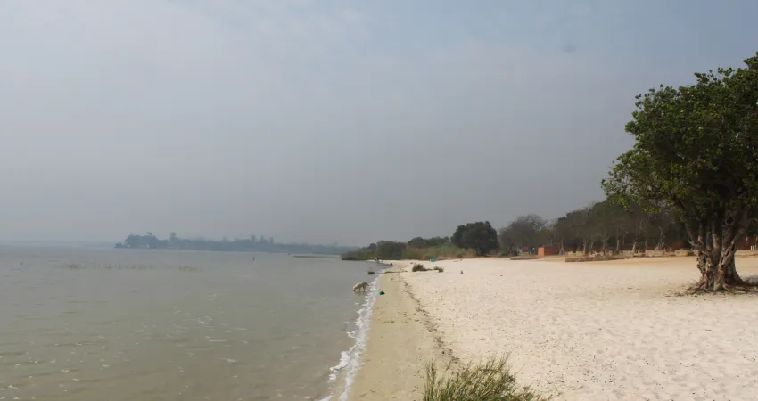 En øde strand