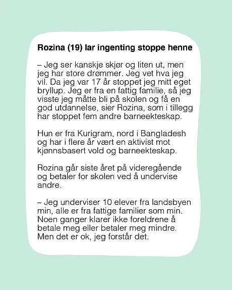 Tekst, barneekteskap