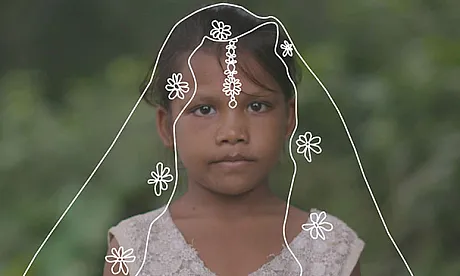 Bhumika med slør.