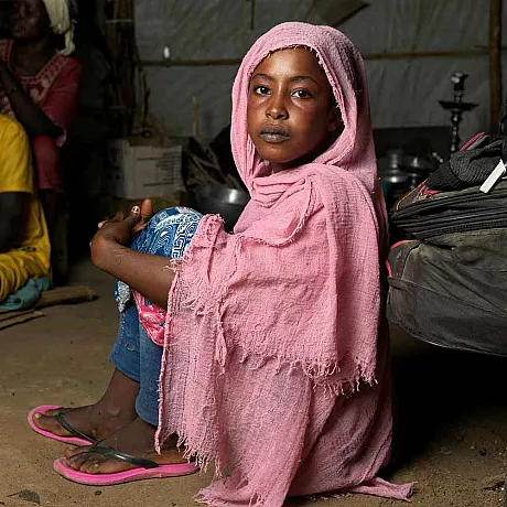 Marian befinner seg på et tilfluktssted i Renk, Sør-Sudan.