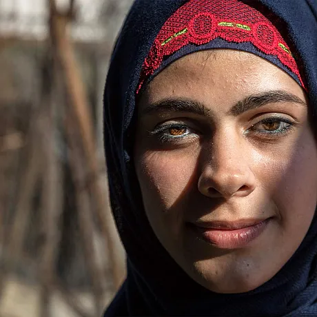 Kvinne fra Gaza.