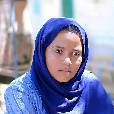 Jente fra Sudan