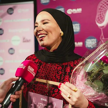Iman Meskini vant Jenteprisen 2024.