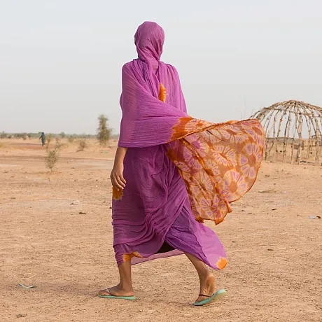 Kvinne i Burkina Faso
