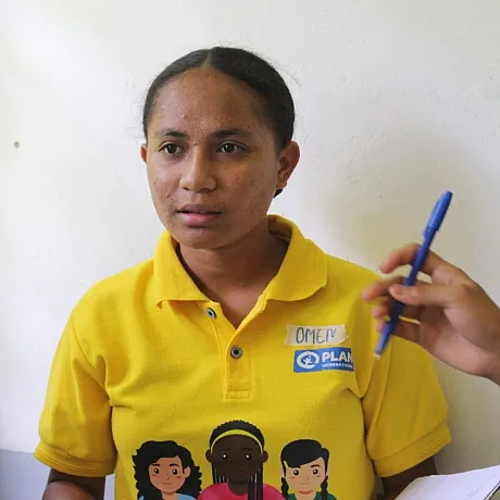 Osmenia forteller om sin deltakelse i Champions of Change i Øst-Timor