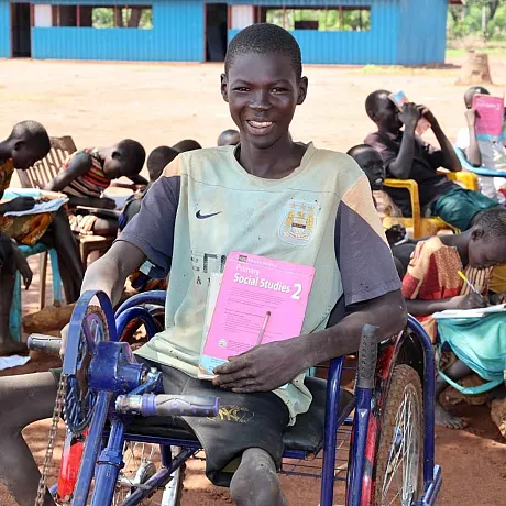 Mamer på skolen i Sør-Sudan