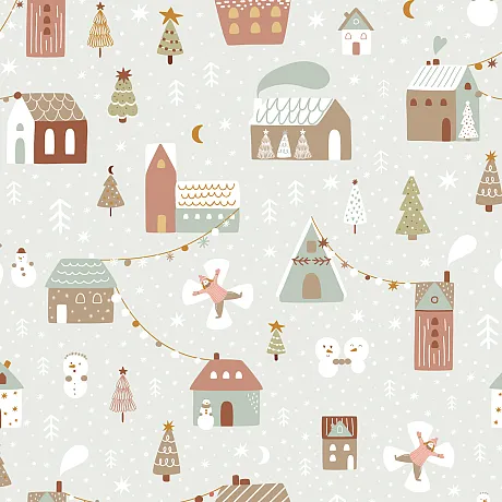 Tegning av mange juleting.