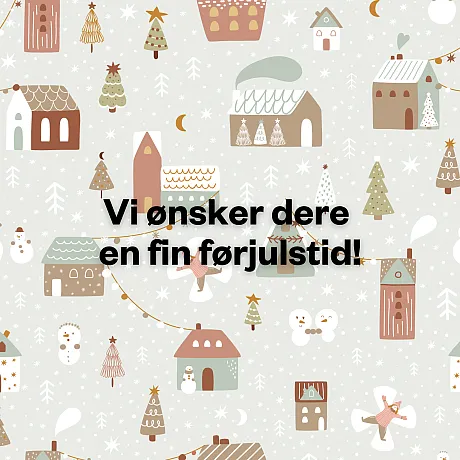 Tegning av mange juleting.
