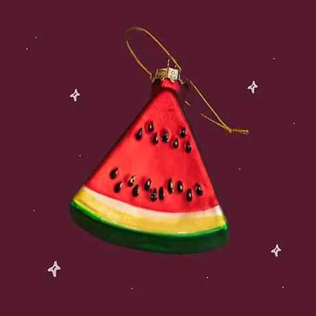 Julekule, vannmelon.