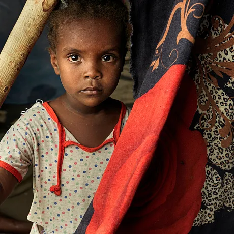 Bilde av jente fra Sudan 