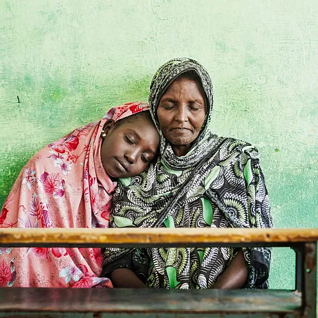 Mor og datter i Etiopia.