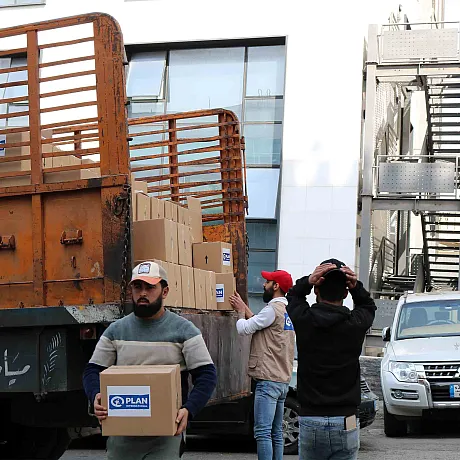 Levering av nødhjelp i Libanon