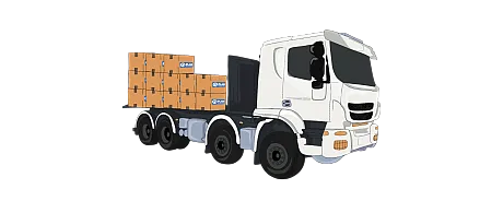 Fyll en lastebil med nødhjelp til Sudan.