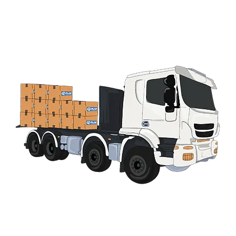 Fyll en lastebil med nødhjelp til Sudan.