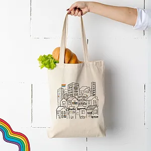 Gaver med mening: Handlenett Prideby. Miljø. Foto.
