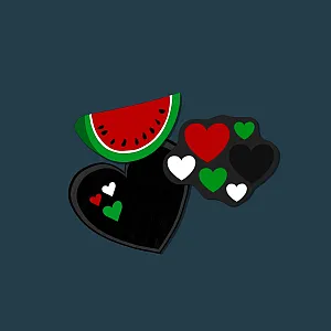 Gaver med mening: Strykemerker. Farget bakgrunn.